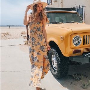 New Yellow Maxi dress
